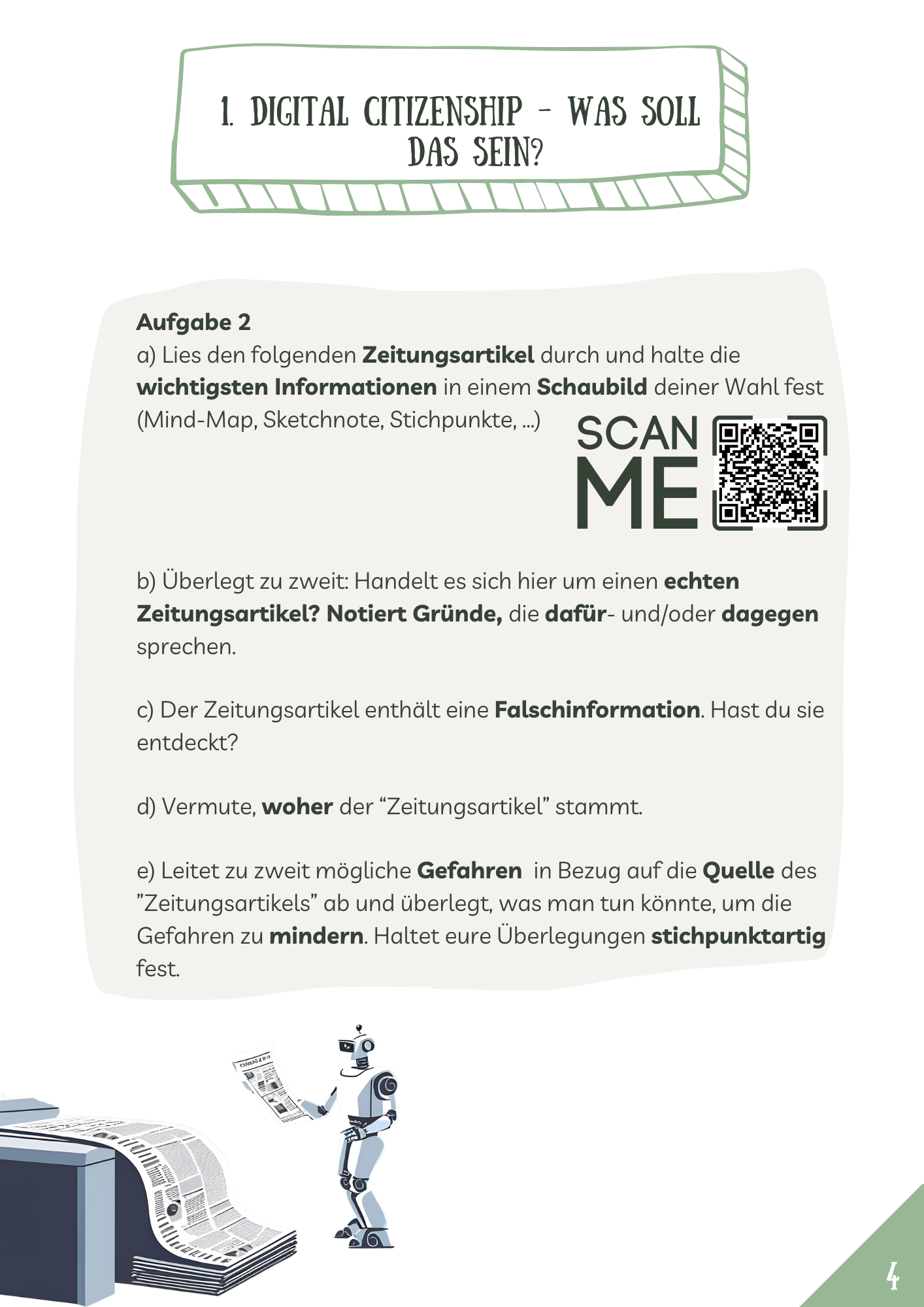 Projektheft: Digital Citizenship - Was ist das?