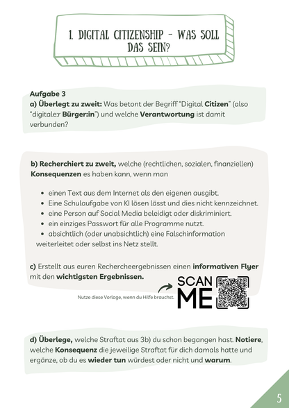 Projektheft: Digital Citizenship - Was ist das?