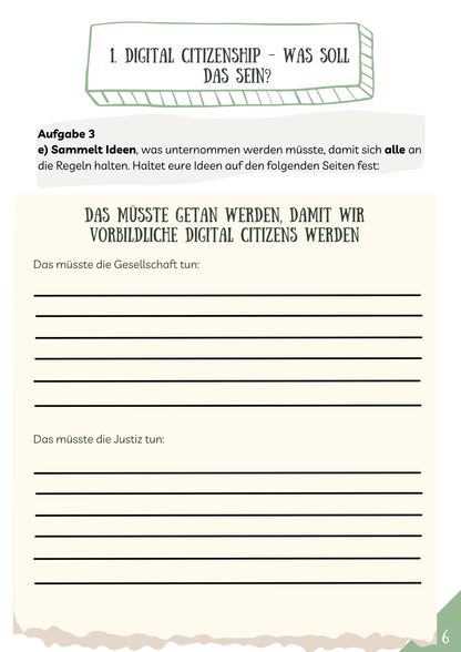 Projektheft: Digital Citizenship - Was ist das?