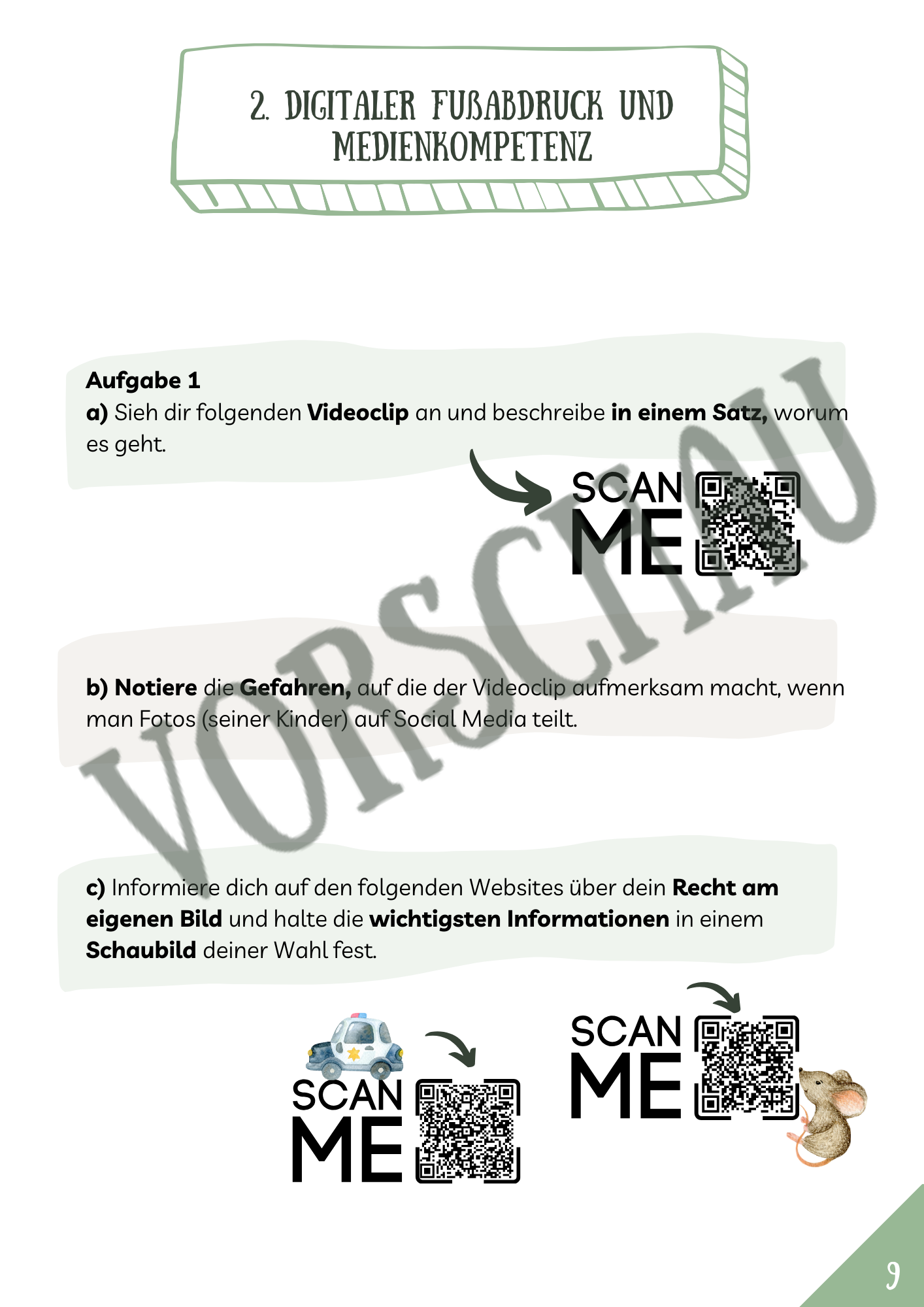 Projektheft: Digital Citizenship - Digitaler Fußabdruck und Medienkompetenz