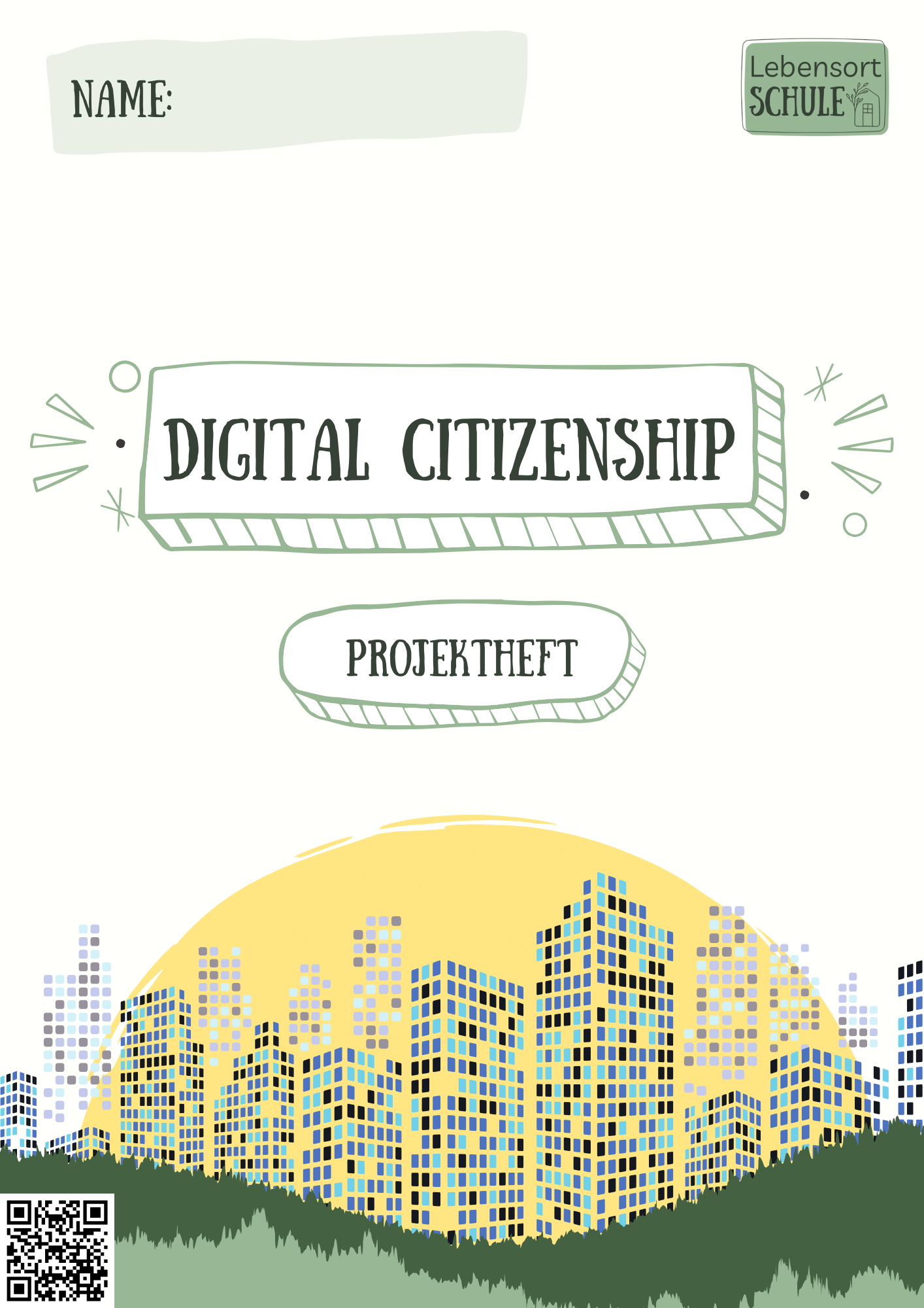 Projektheft: Digital Citizenship - Deckblatt